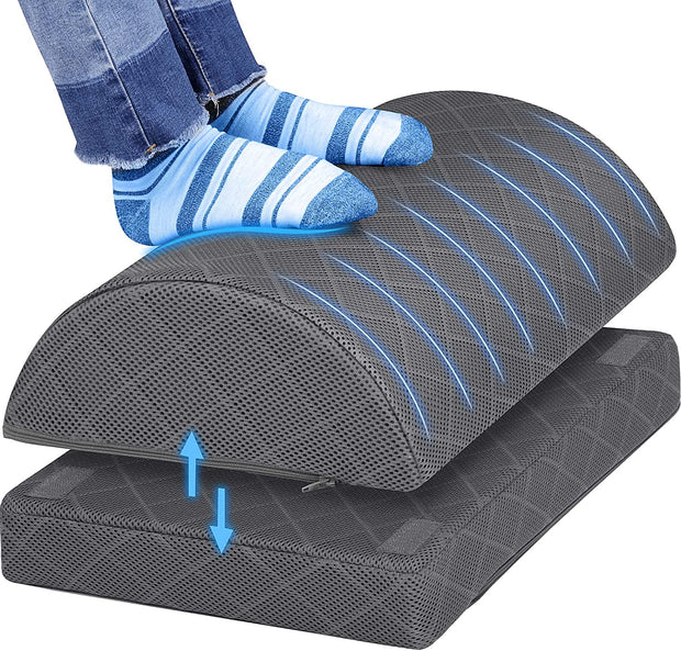 Foot Rest for Under Desk at Work Adjustable Foam for  Office Accessories